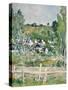 A View of Auvers-Sur-Oise, the Fence, C.1873-Paul Cézanne-Stretched Canvas