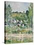 A View of Auvers-Sur-Oise, the Fence, C.1873-Paul Cézanne-Stretched Canvas