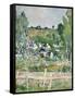 A View of Auvers-Sur-Oise; the Fence-Paul Cézanne-Framed Stretched Canvas