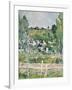 A View of Auvers-Sur-Oise; the Fence-Paul Cézanne-Framed Giclee Print