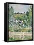 A View of Auvers-Sur-Oise; the Fence-Paul Cézanne-Framed Stretched Canvas