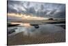 A View of Bamburgh Castle in Northumberland-Chris Button-Stretched Canvas