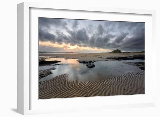 A View of Bamburgh Castle in Northumberland-Chris Button-Framed Photographic Print