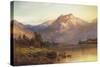 A View of Benmore at Sunset-Alfred De Breanski, Sr .-Stretched Canvas
