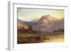 A View of Benmore at Sunset-Alfred De Breanski, Sr .-Framed Giclee Print