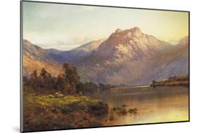 A View of Benmore at Sunset-Alfred De Breanski, Sr .-Mounted Giclee Print
