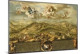 A View of Bethlehem with the Journey of the Magi, the Trinity Above and the Nativity-Stephan Joseph-Mounted Giclee Print