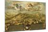 A View of Bethlehem with the Journey of the Magi, the Trinity Above and the Nativity-Stephan Joseph-Mounted Giclee Print