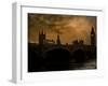 A View of Big Ben in London from the River Thames-Eudald Castells-Framed Photographic Print