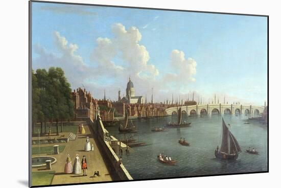 A View of Blackfriars, Attributed to Francis Smith-Francis Smith-Mounted Art Print