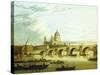 A View of Blackfriars Bridge with Saint Paul'S-John Paul-Stretched Canvas