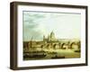 A View of Blackfriars Bridge with Saint Paul'S-John Paul-Framed Giclee Print