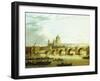 A View of Blackfriars Bridge with Saint Paul'S-John Paul-Framed Giclee Print