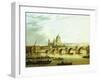 A View of Blackfriars Bridge with Saint Paul'S-John Paul-Framed Giclee Print