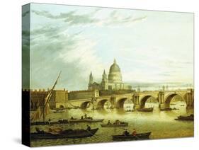 A View of Blackfriars Bridge with Saint Paul'S-John Paul-Stretched Canvas