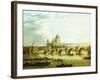 A View of Blackfriars Bridge with Saint Paul'S-John Paul-Framed Giclee Print