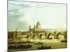 A View of Blackfriars Bridge with Saint Paul'S-John Paul-Mounted Giclee Print