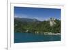 A view of Bled Castle, Lake Bled, Slovenia, Europe-Sergio Pitamitz-Framed Photographic Print