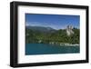 A view of Bled Castle, Lake Bled, Slovenia, Europe-Sergio Pitamitz-Framed Photographic Print