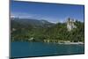 A view of Bled Castle, Lake Bled, Slovenia, Europe-Sergio Pitamitz-Mounted Photographic Print