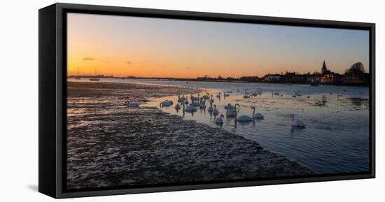A View of Bosham Harbour in West Sussex-Chris Button-Framed Stretched Canvas