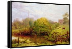 A View of Bredon-Henry Key-Framed Stretched Canvas
