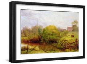 A View of Bredon-Henry Key-Framed Giclee Print