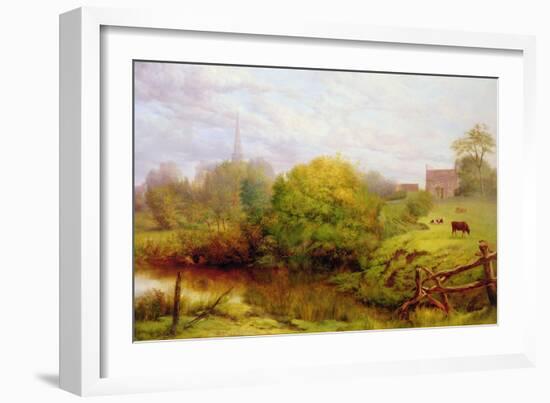 A View of Bredon-Henry Key-Framed Giclee Print