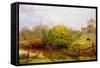 A View of Bredon-Henry Key-Framed Stretched Canvas
