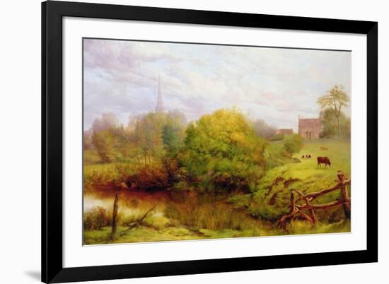 A View of Bredon-Henry Key-Framed Giclee Print