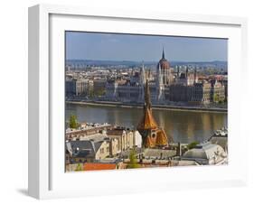 A View of Budapest from Castle Hill, Hungary-Joe Restuccia III-Framed Photographic Print