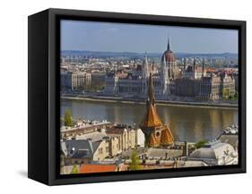 A View of Budapest from Castle Hill, Hungary-Joe Restuccia III-Framed Stretched Canvas
