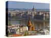 A View of Budapest from Castle Hill, Hungary-Joe Restuccia III-Stretched Canvas