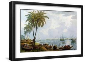 A View of Calcutta, from a Point Opposite to Kidderpore, 1837, Engraved by Robert Havell the…-James Baillie Fraser-Framed Giclee Print