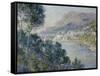 A View of Cape Martin, Monte Carlo-Claude Monet-Framed Stretched Canvas