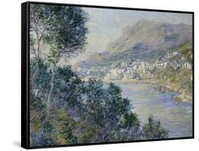 A View of Cape Martin, Monte Carlo-Claude Monet-Framed Stretched Canvas