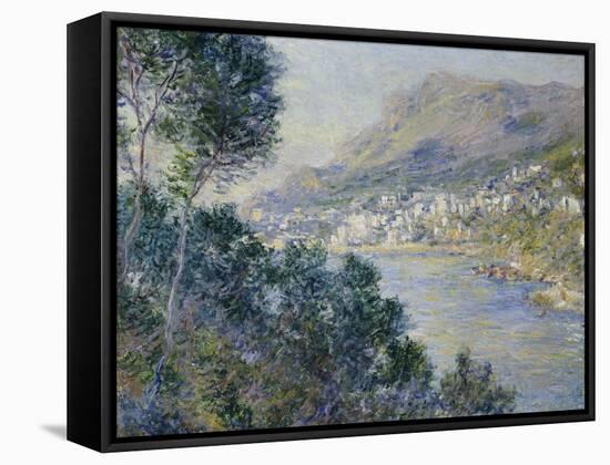 A View of Cape Martin, Monte Carlo-Claude Monet-Framed Stretched Canvas