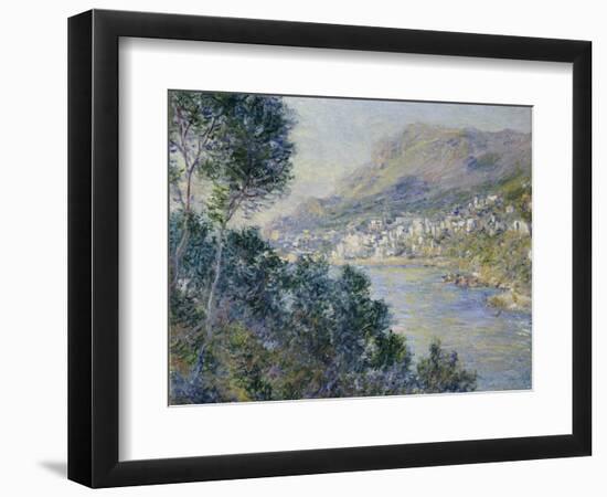 A View of Cape Martin, Monte Carlo-Claude Monet-Framed Premium Giclee Print