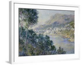 A View of Cape Martin, Monte Carlo-Claude Monet-Framed Giclee Print