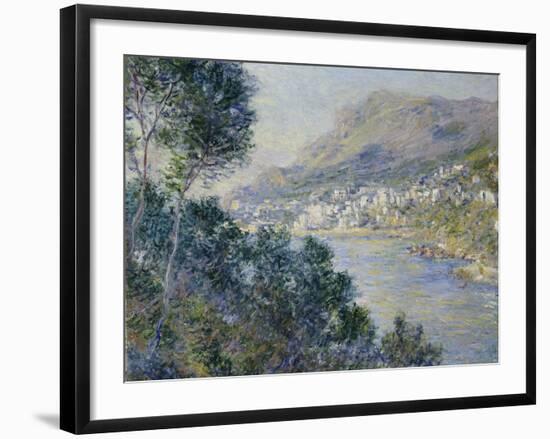 A View of Cape Martin, Monte Carlo-Claude Monet-Framed Giclee Print