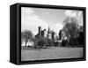 A View of Cardiff Castle, Wales, Circa 1940-Staff-Framed Stretched Canvas