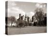 A View of Cardiff Castle Wales-null-Stretched Canvas