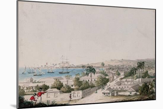 A View of Carlisle Bay and Bridgetown, Barbados-Charles Emilius Gold-Mounted Giclee Print