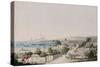 A View of Carlisle Bay and Bridgetown, Barbados-Charles Emilius Gold-Stretched Canvas