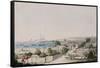 A View of Carlisle Bay and Bridgetown, Barbados-Charles Emilius Gold-Framed Stretched Canvas