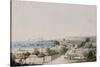 A View of Carlisle Bay and Bridgetown, Barbados-Charles Emilius Gold-Stretched Canvas