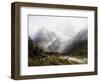 A View of Chamonix and Mont Blanc-Joseph Jansen-Framed Giclee Print