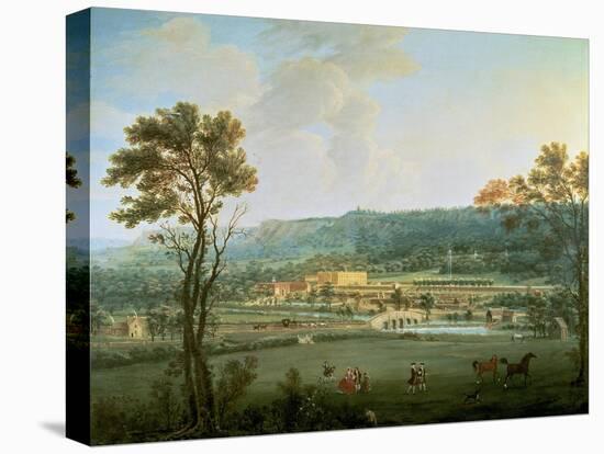 A View of Chatsworth from the South-West-Thomas Smith of Derby-Stretched Canvas