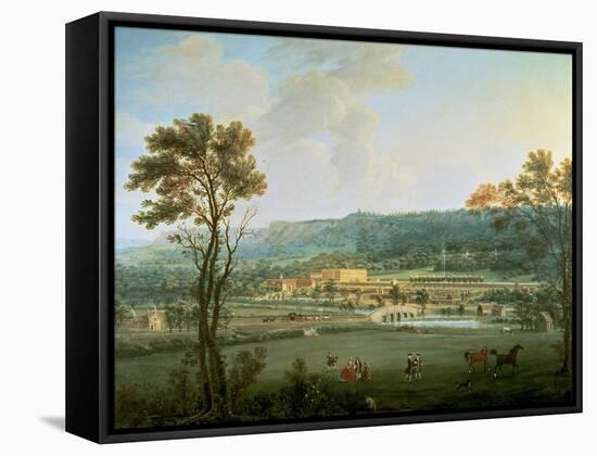 A View of Chatsworth from the South-West-Thomas Smith of Derby-Framed Stretched Canvas