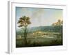 A View of Chatsworth from the South-West-Thomas Smith of Derby-Framed Premium Giclee Print